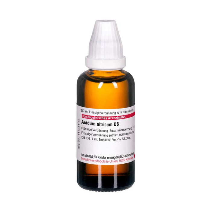 DHU Acidum nitricum D6 Dilution, 50 ml Lösung