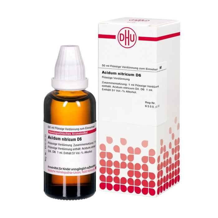 DHU Acidum nitricum D6 Dilution, 50 ml Lösung