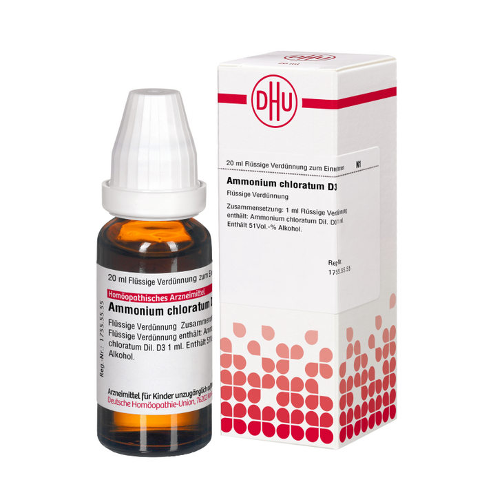 DHU Ammonium chloratum D3 flüssige Verdünnung, 20 ml Lösung