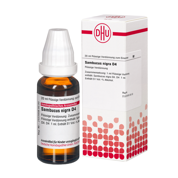 Sambucus nigra D4 DHU Dilution, 20 ml Lösung