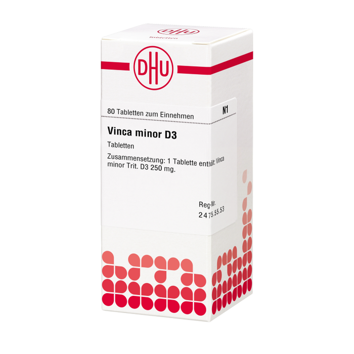 Vinca minor D3 DHU Tabletten, 80 St. Tabletten