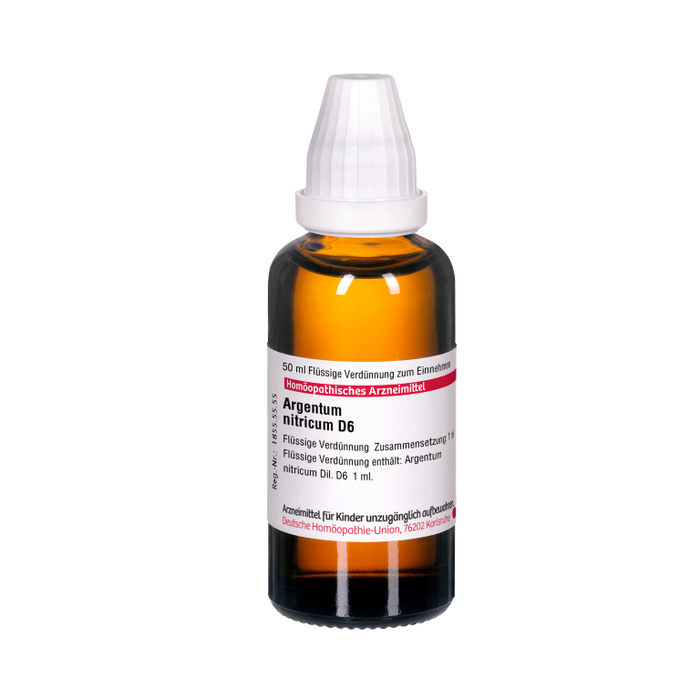 DHU Argentum nitricum D6 Dilution, 50 ml Lösung