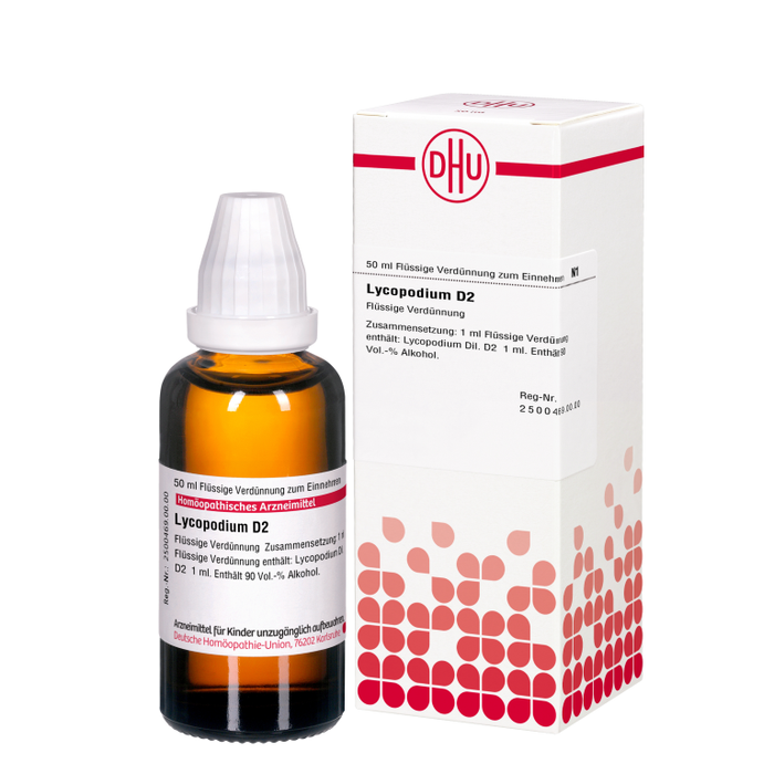 Lycopodium D2 DHU Dilution, 50 ml Lösung