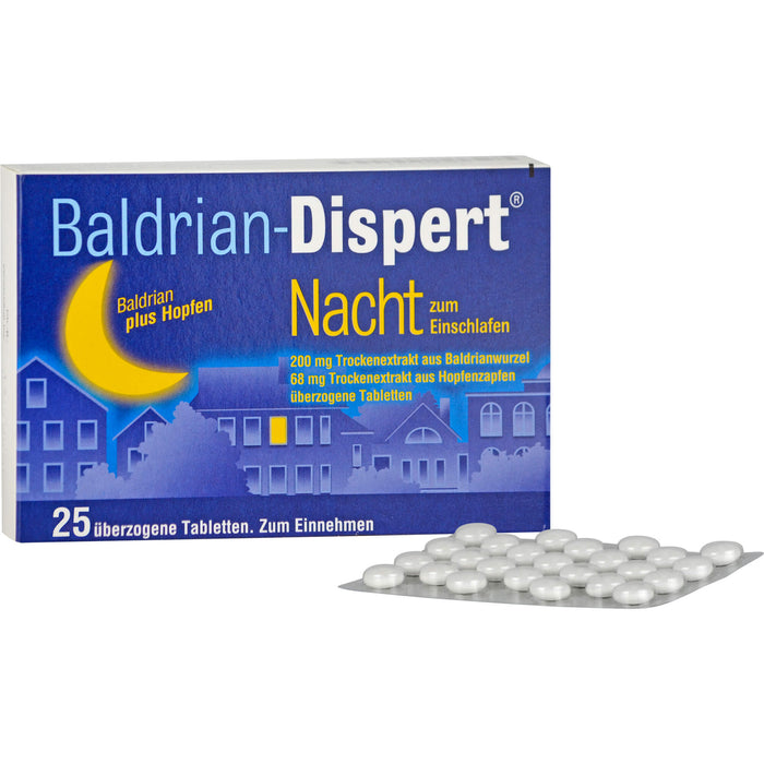 Baldrian-Dispert Nacht überzogene Tabletten, 25 pcs. Tablets