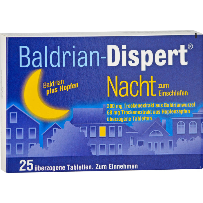 Baldrian-Dispert Nacht überzogene Tabletten, 25 pcs. Tablets