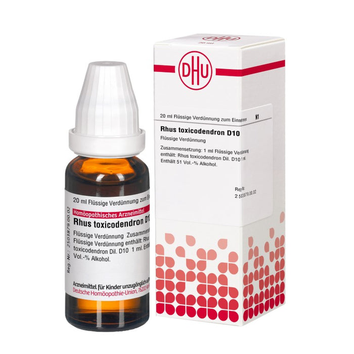 DHU Rhus toxicodendron D10 Dilution, 20 ml Lösung