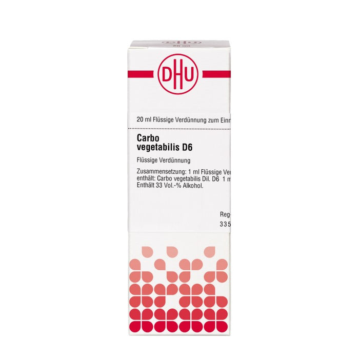 DHU Carbo vegetabilis D6 Dilution, 20 ml Lösung