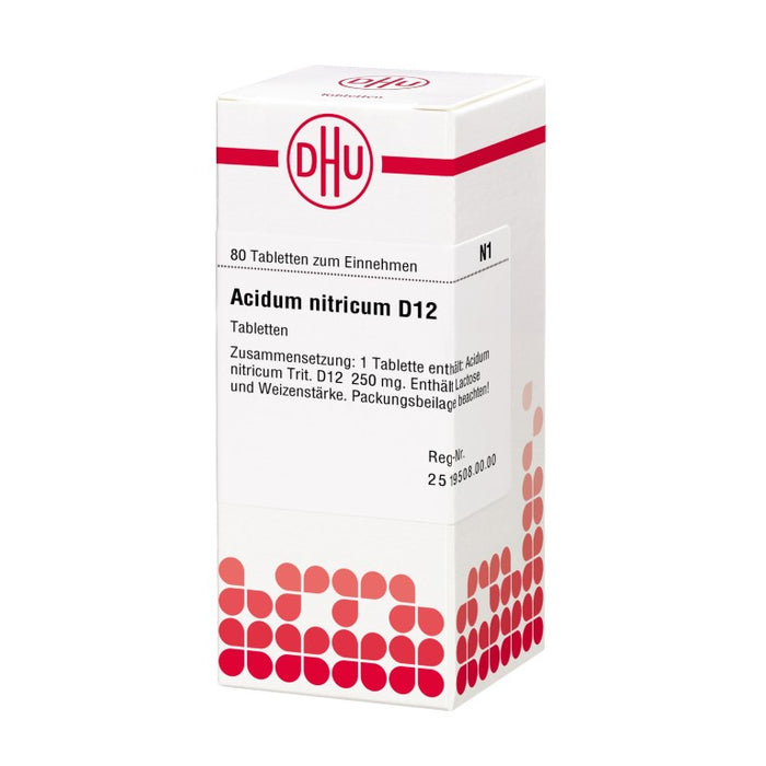 DHU Acidum nitricum D12 Tabletten, 80 St. Tabletten