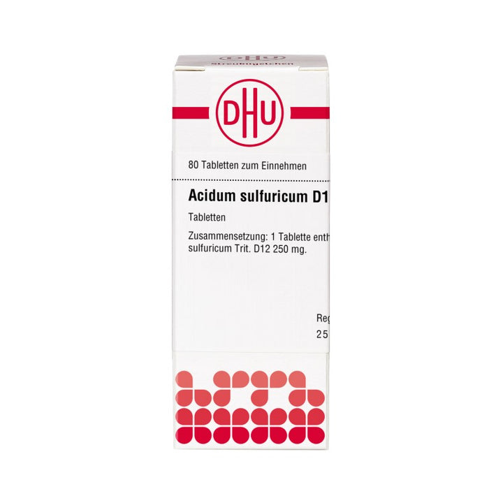 DHU Acidum sulfuricum D12 Tabletten, 80 St. Tabletten