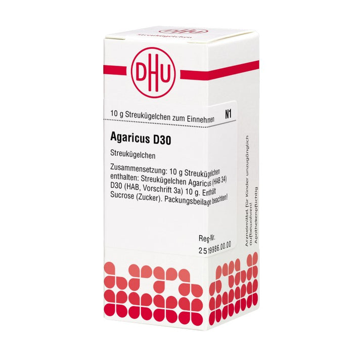 DHU Agaricus D30 Streukügelchen, 10 g Globuli