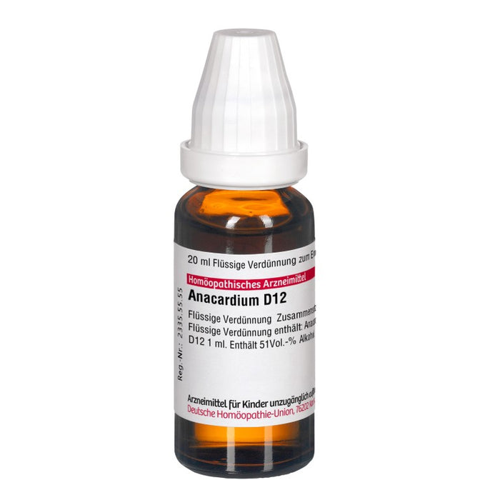 DHU Anacardium D12 Dilution, 20 ml Lösung