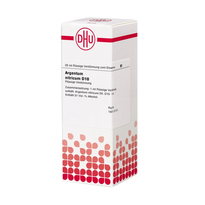 DHU Argentum nitricum D10 Dilution, 20 ml Lösung