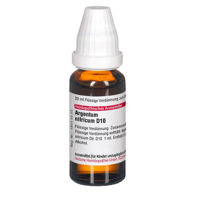 DHU Argentum nitricum D10 Dilution, 20 ml Lösung