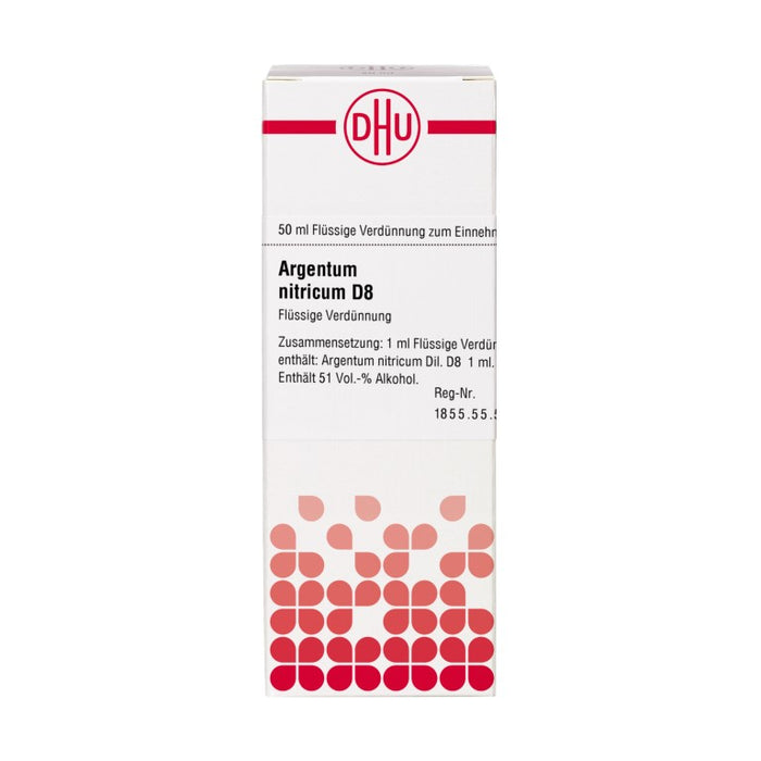 DHU Argentum nitricum D8 Dilution, 50 ml Lösung