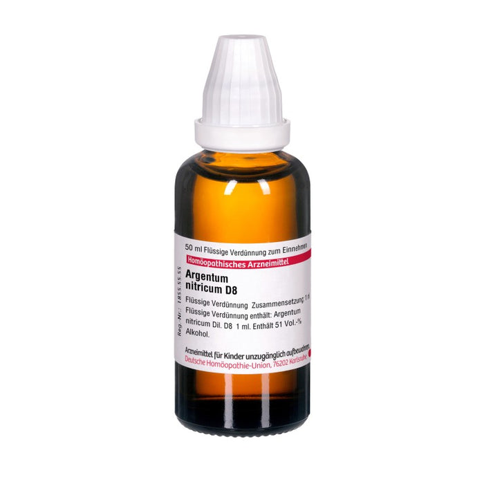 DHU Argentum nitricum D8 Dilution, 50 ml Lösung