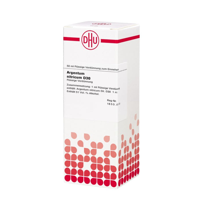 DHU Argentum nitricum D30 Dilution, 50 ml Lösung