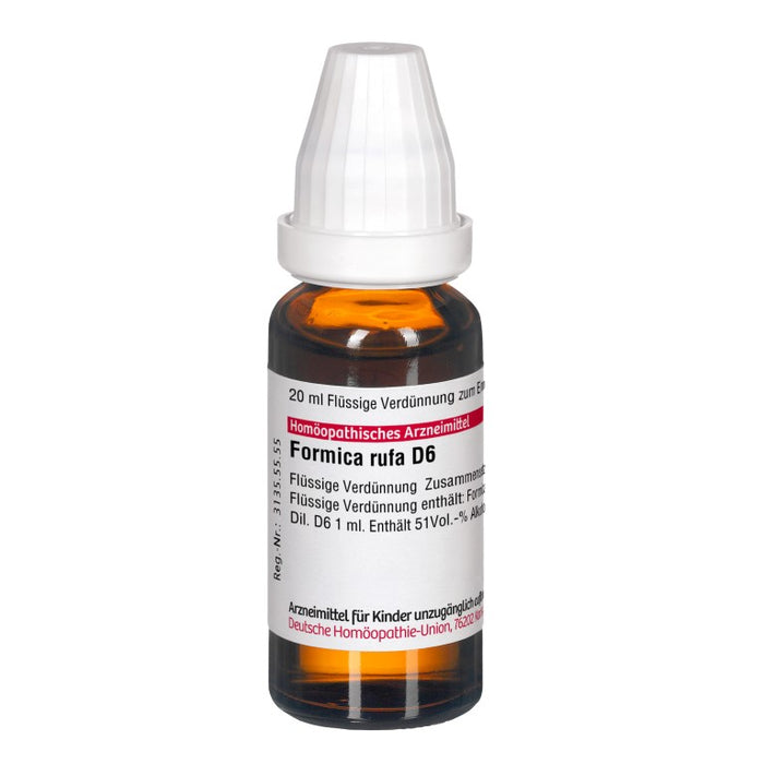 Formica rufa D6 DHU Dilution, 20 ml Lösung