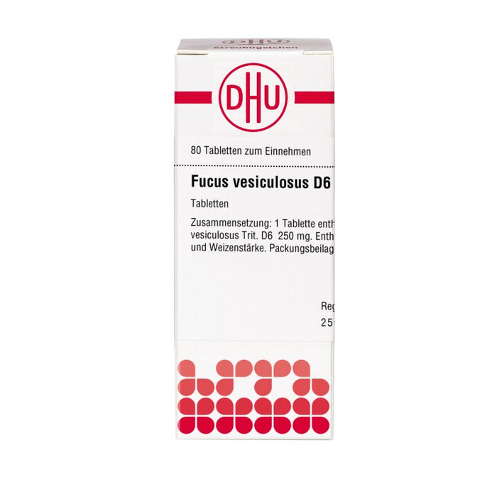 DHU Fucus vesiculosus D6 Tabletten, 80 St. Tabletten