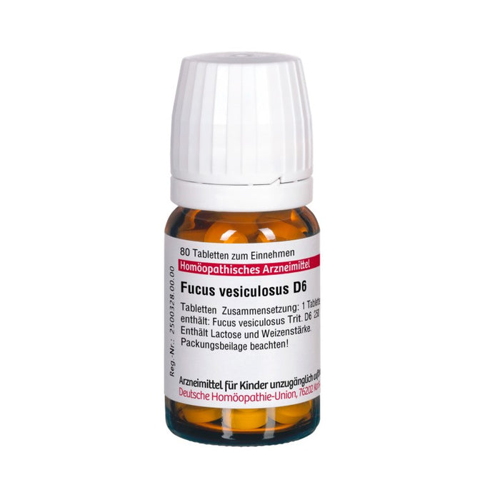 DHU Fucus vesiculosus D6 Tabletten, 80 St. Tabletten