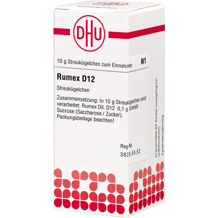 DHU Rumex D12 Streukügelchen, 10 g Globuli