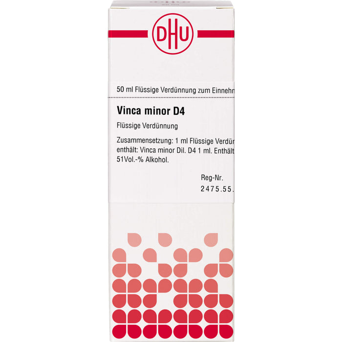 Vinca minor D4 DHU Dilution, 50 ml Lösung