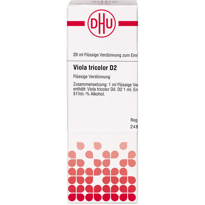 Viola tricolor D2 DHU Dilution, 20 ml Lösung