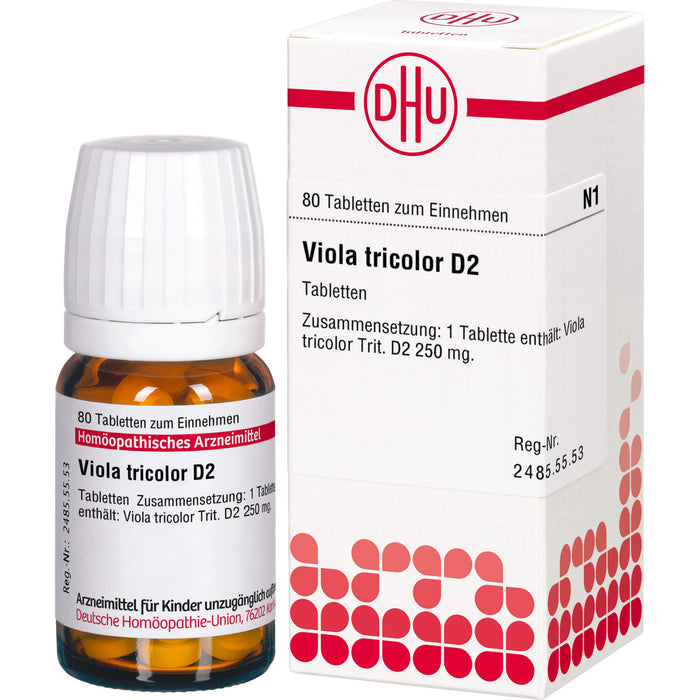 Viola tricolor D2 DHU Tabletten, 80 St. Tabletten
