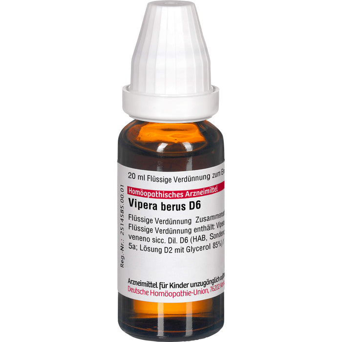 DHU Vipera berus D6 Dilution, 20 ml Lösung