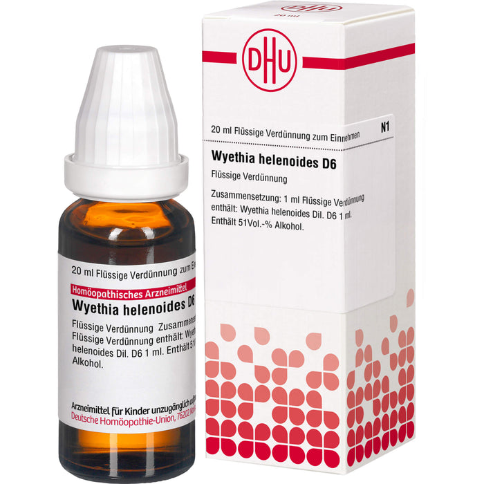 Wyethia helenioides D6 DHU Dilution, 20 ml Lösung