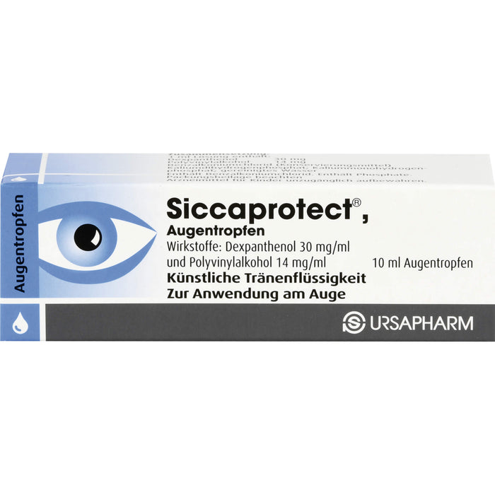 Siccaprotect Augentropfen zur Behandlung von Austrocknungserscheinungen der Horn- und Bindehaut, 10 ml Lösung