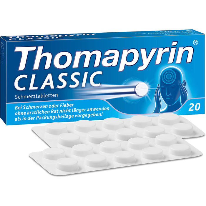 Thomapyrin classic Schmerztabletten Original von Sanofi-Aventis, 20 St. Tabletten