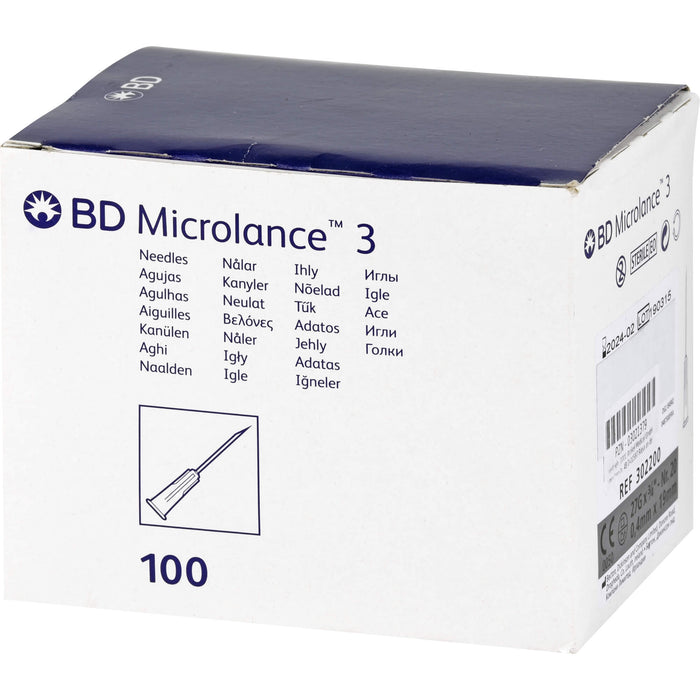 BD Microlance 3 Kanülen 27 G 3/4 0,4 x 19 mm, 100 St. Kanülen