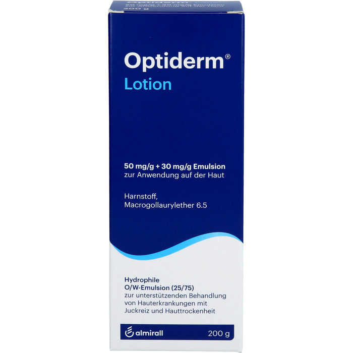 Optiderm Lotion bei Hauterkrankungen mit Juckreiz und Hauttrockenheit, 200 g Lösung