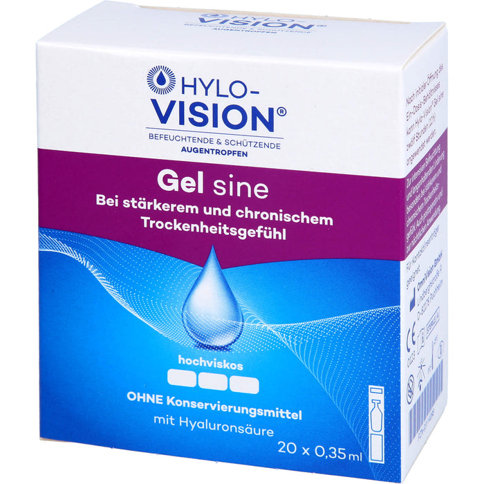 Hylo-Vision Gel sine Augentropfen, 20 St. Ampullen