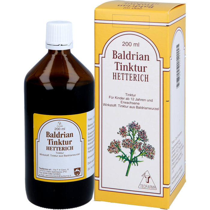 HETTERICH Baldrian Tinktur, 200 ml Lösung