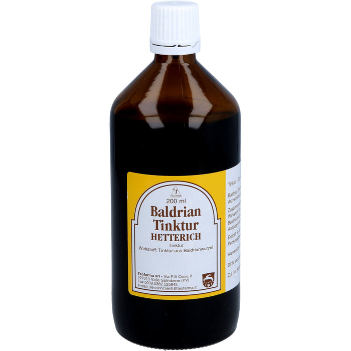 HETTERICH Baldrian Tinktur, 200 ml Lösung