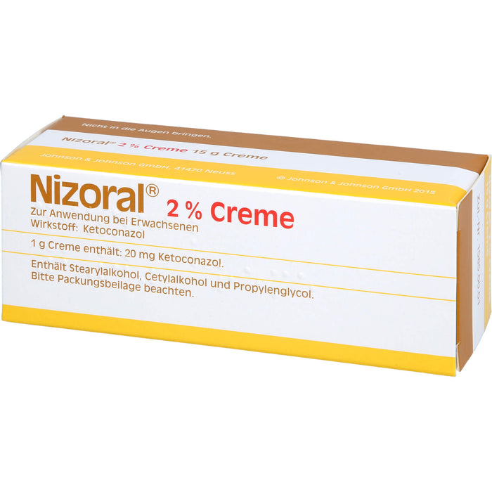 Nizoral 2 % Creme bei Pilzinfektionen der Haut, 15 g Creme