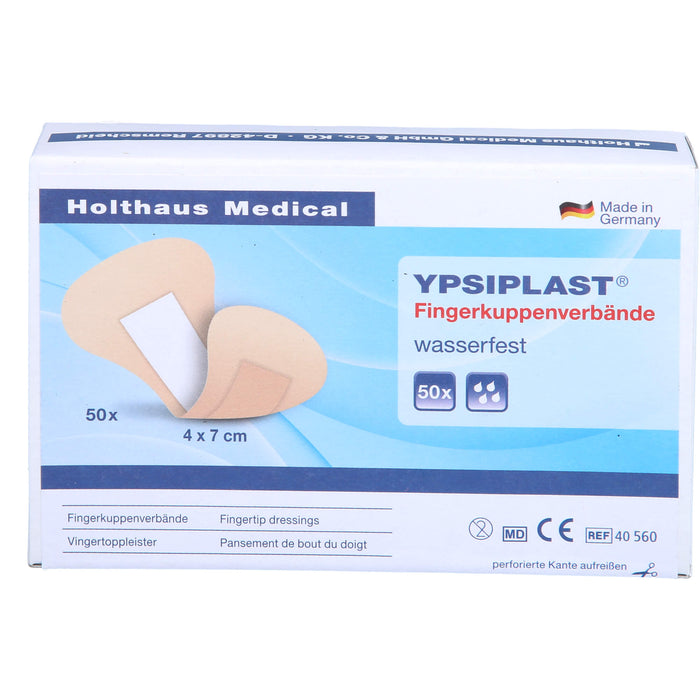 YPSIPLAST Fingerkuppenverband, wasserfest 4 cm x 7 cm, 50 St. Pflaster