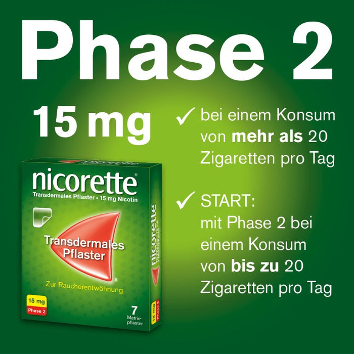 nicorette TX Pflaster 10 mg zur Raucherentwöhnung, 7 St. Pflaster