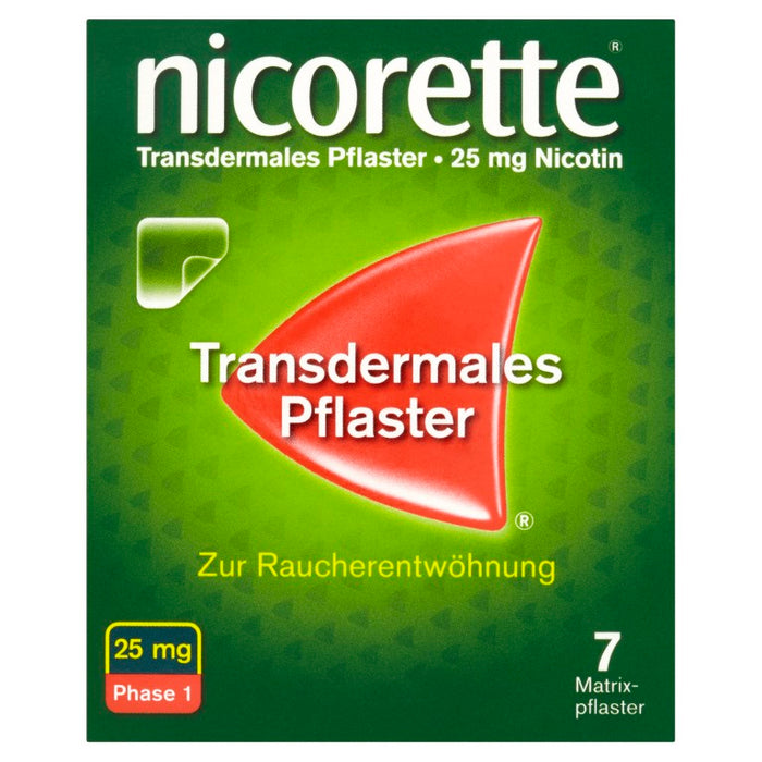 nicorette TX Pflaster 25 mg Nicotin zur Raucherentwöhnung, 7 St. Pflaster