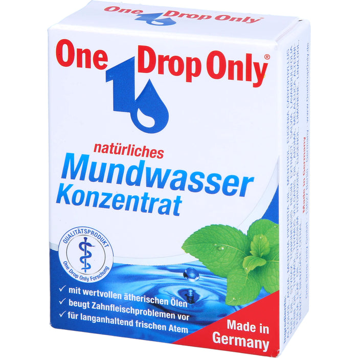 One Drop Only natürliches Mundwasser Konzentrat, 25 ml Lösung