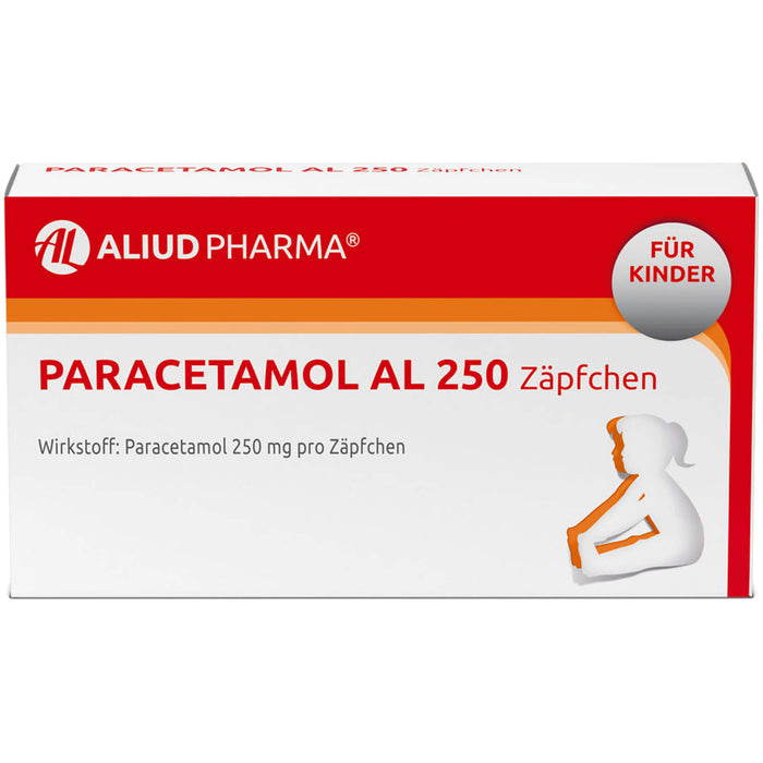 Paracetamol AL 250 Zäpfchen, 10 St. Zäpfchen