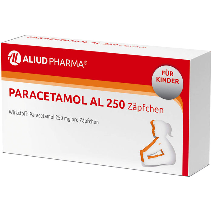 Paracetamol AL 250 Zäpfchen, 10 St. Zäpfchen