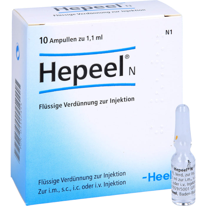 Hepeel N flüssige Verdünnung, 10 St. Ampullen