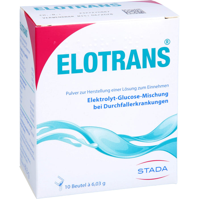 ELOTRANS Elektrolyt-Glucose-Mischung bei Durchfallerkrankungen, 10 St. Beutel