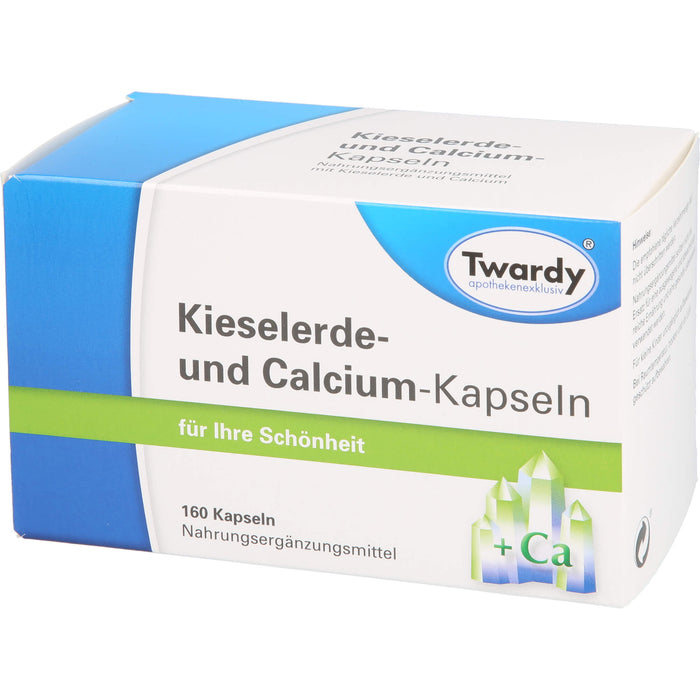 Twardy Kieselerde- und Calcium-Kapseln für Ihre Schönheit, 160 St. Kapseln