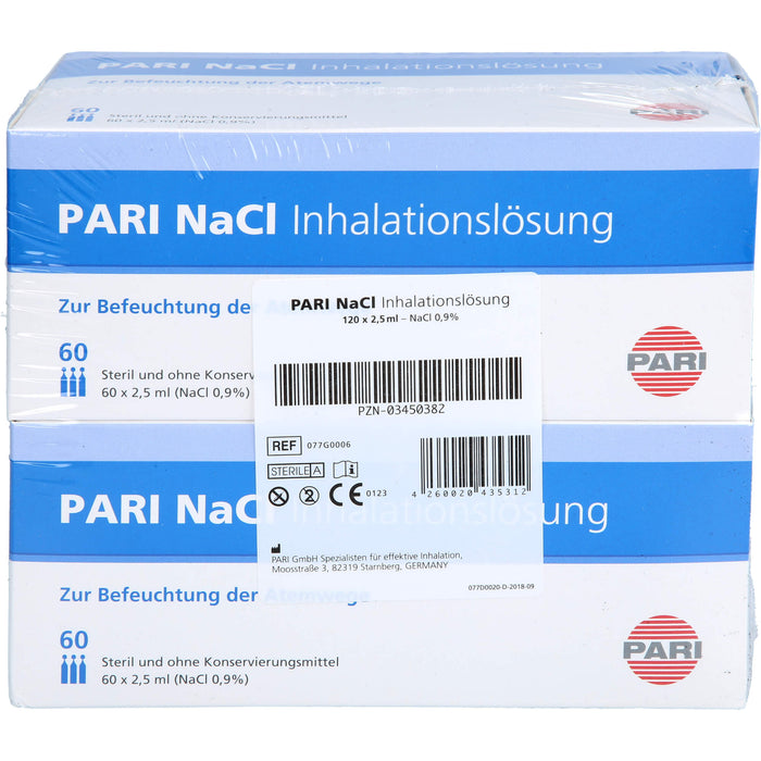 Pari-NaCl Inhalationslösung Ampullen, 120 St. Ampullen