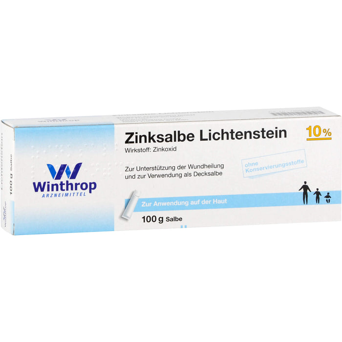 Zinksalbe Lichtenstein 10 %, 100 g Salbe