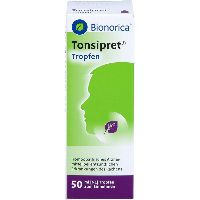 Tonsipret Tropfen bei Erkrankungen des Rachens, 50 ml Lösung