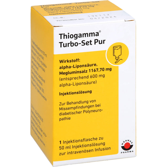 Thiogamma Turbo Set Pur Lösung, 50 ml Lösung